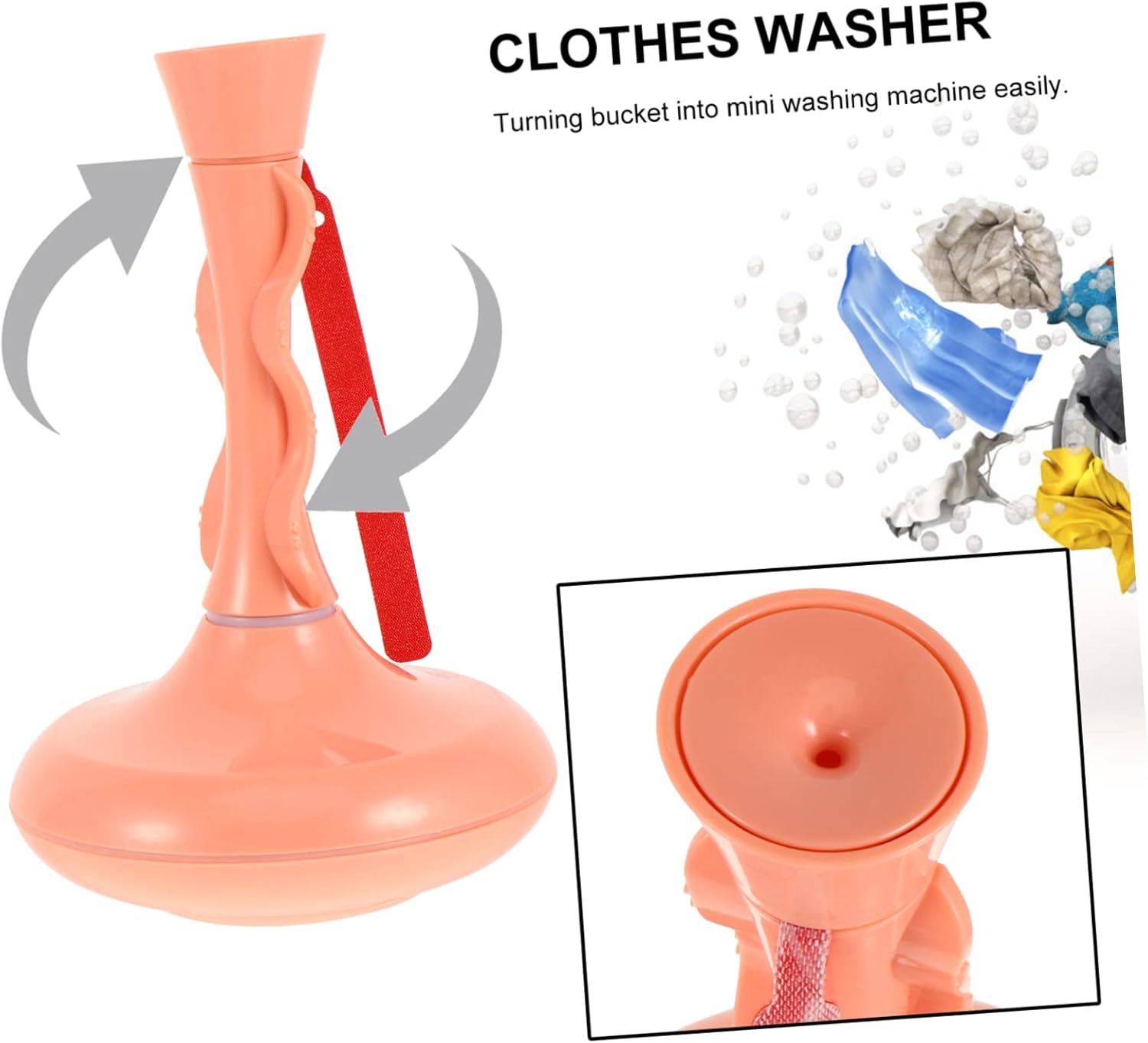 Portable Sonic Washer Mini Washing Machine High Power Turbine for Travel Camping and Dorm Use Compact Clothes Washer for Socks Underwear Towels