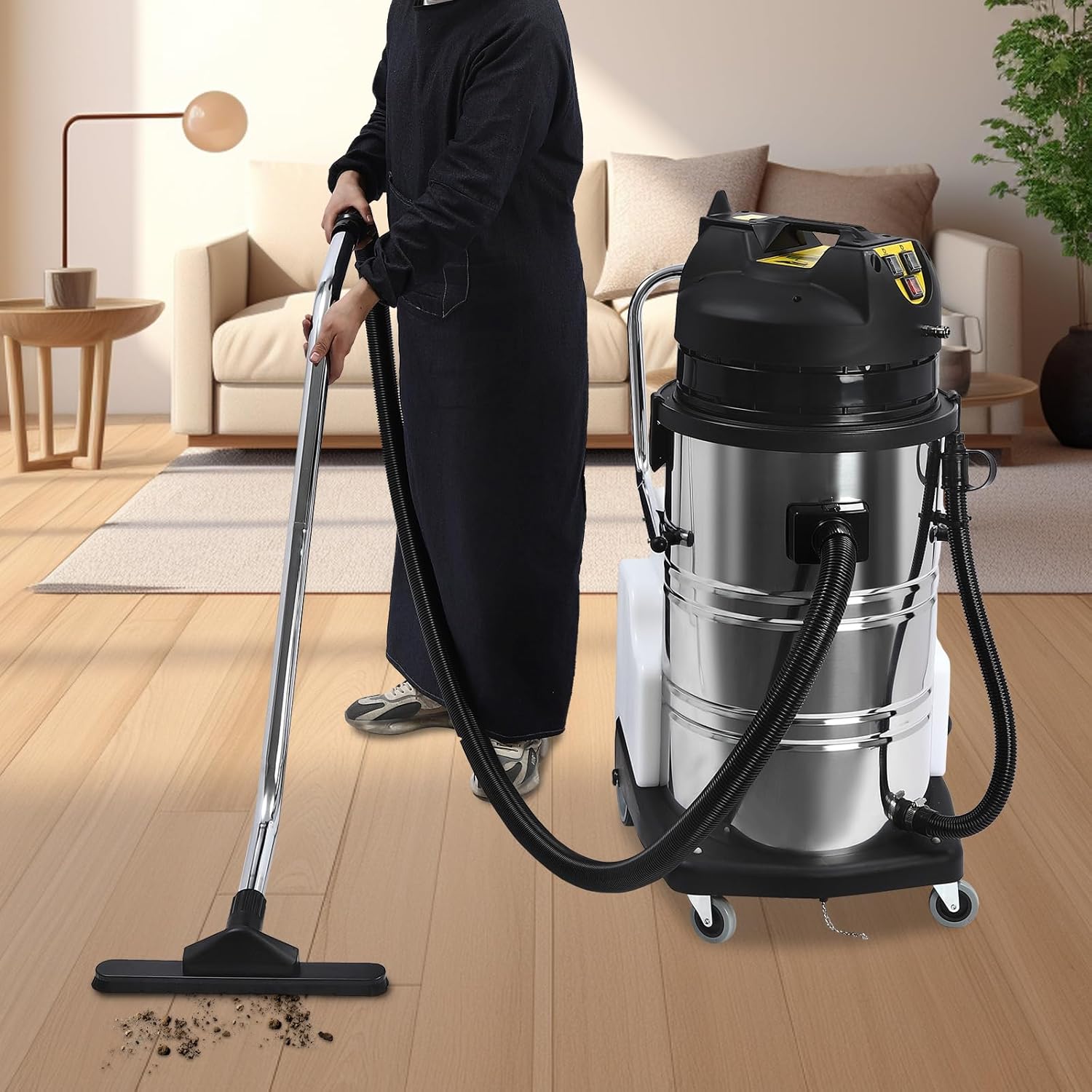 Commercial Carpet Cleaner Machine, 3-In-1 Portable Wet Dry Vacuum Floor Cleaner, Portable Carpet Cleaner 80L/21.13Gal Sofa Curtains Carpet Cleaning for Carpet and Hard Floor