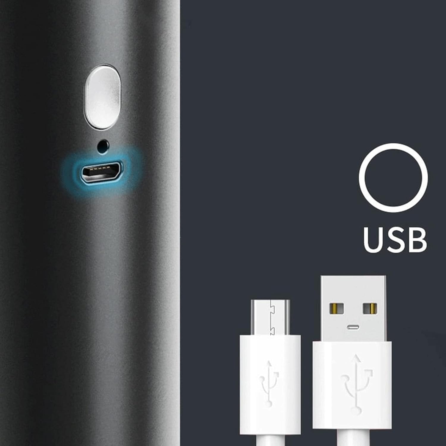 Vacuum Cleaner Portable Car Vacuum Cleaner Handheld USB Vacuum Cleaner (Color : White)