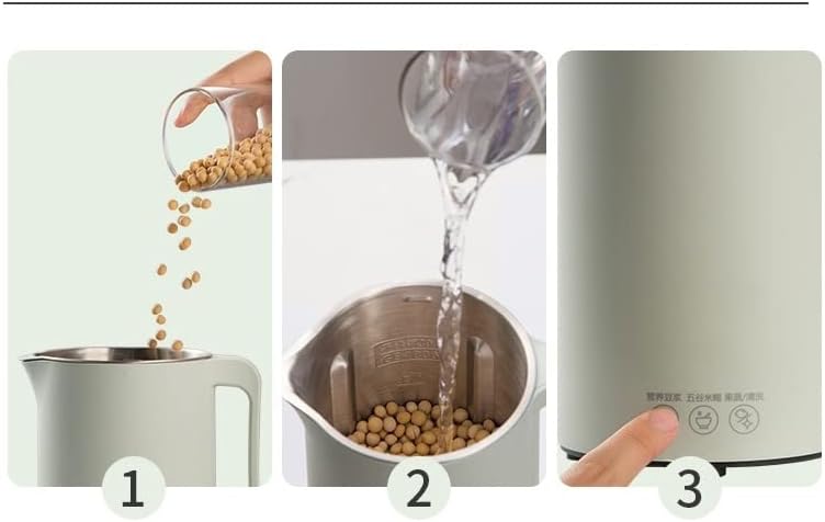 Nut Milk Maker Machine | Mini Electric Soybean Milk Maker, Automatic Soy Milk Machine, Fruit Juicer, Rice Paste Maker, Food Blender, 110V, 350ml (Pink)