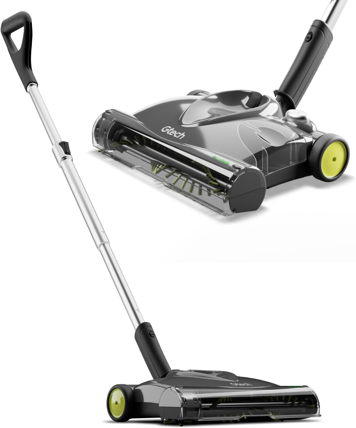 Gtech SW22 Cordless Lithium Carpet and Hardwood Floor Sweeper - Cordless Adjustable Vacuum - Up to 90 Minutes of Runtime - Rechargeable 7.4v Li-ion Battery - Lightweight (3 lbs.)