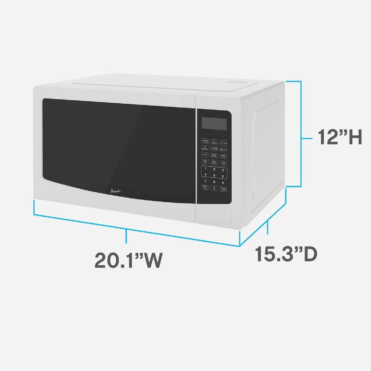 Avanti MT112K0W 1.1 Cubic Foot Microwave Oven