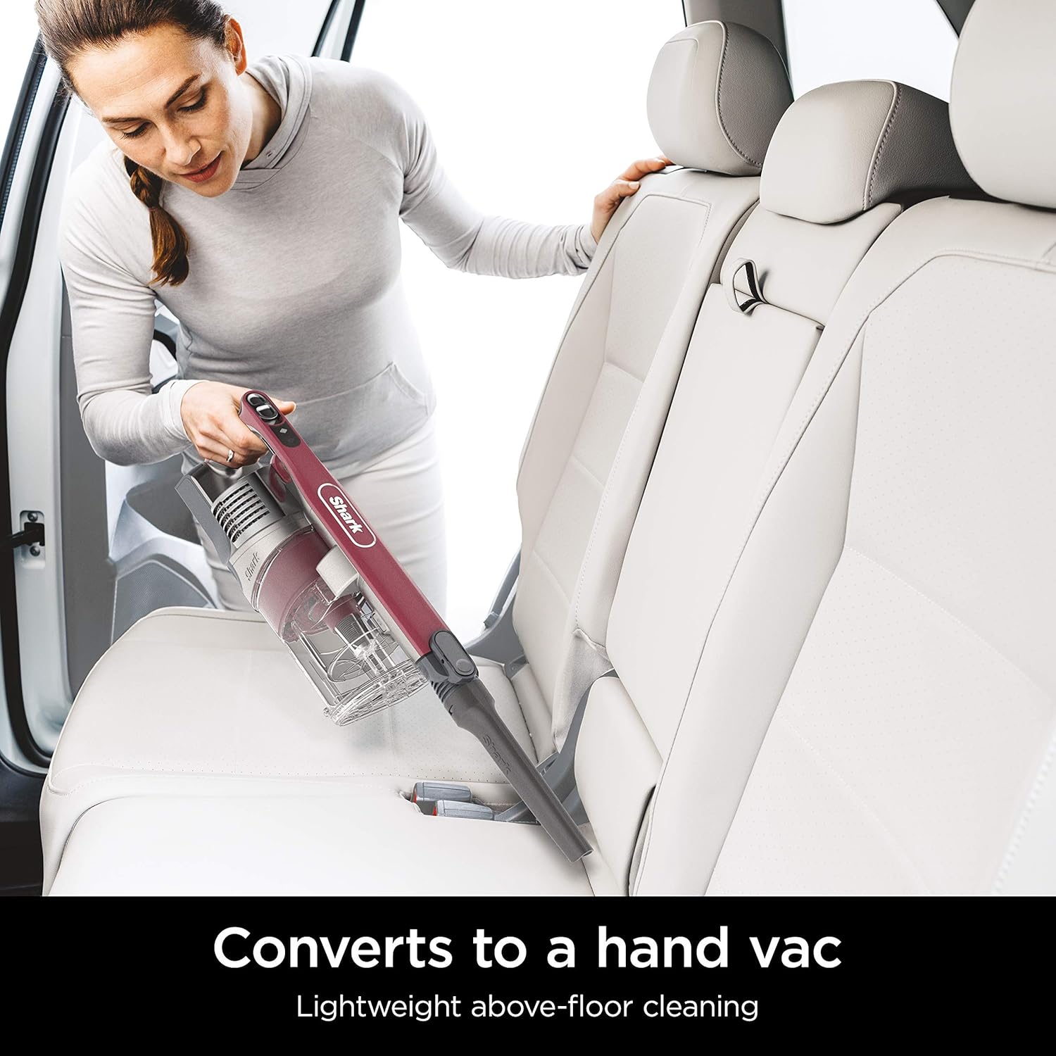 Shark IZ362H Cordless Anti-Allergen Stick Vacuum, 0.34-Quarts Dust Cup - Red