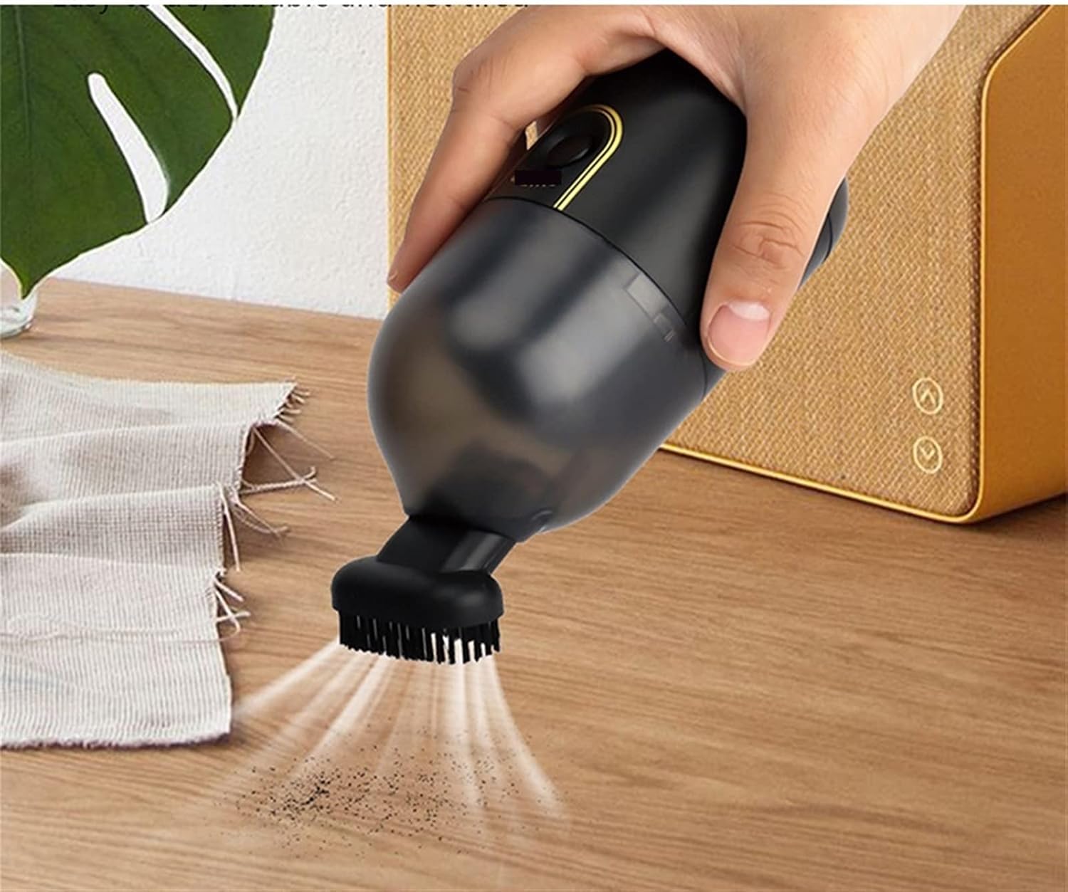 Hand Held Vacuum, Desktop Vacuum Cleaner Wireless Mini Portable Cleaning Machine Handheld Dust Cleaner for Office, Home, Computer and Kitchen