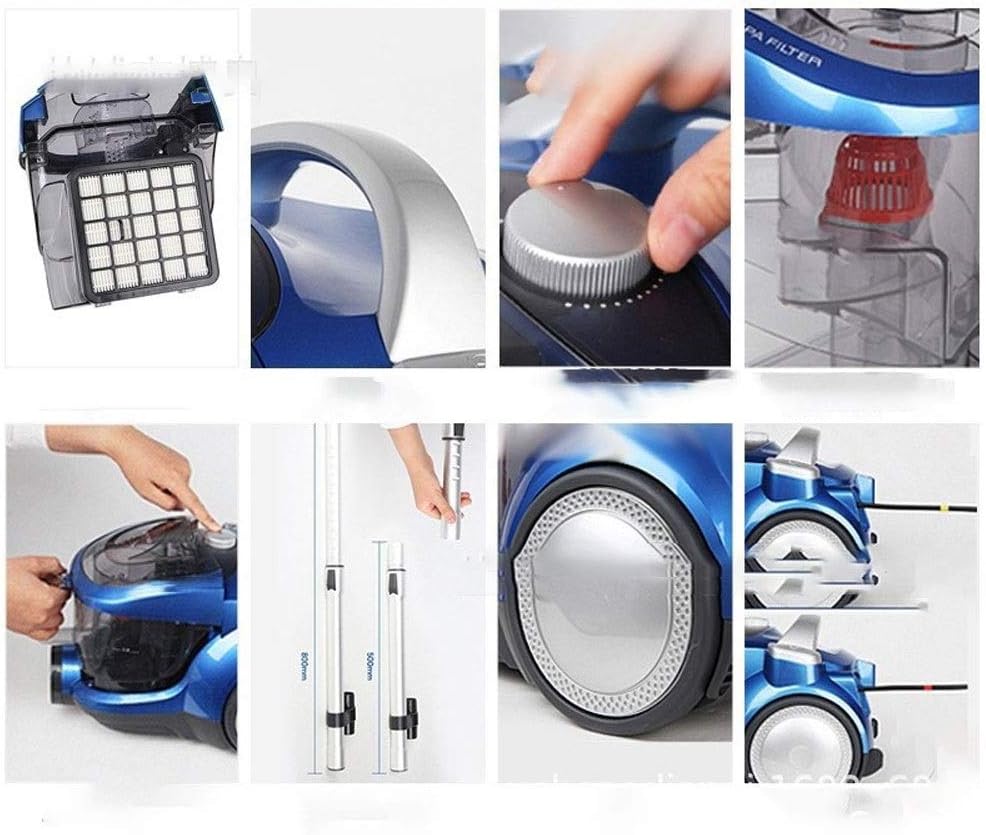 Wireless Vacuum Handheld Vacuum Cleaner, Large-Capacity Dust Cup Vacuum Ideal for Hard Floor Carpet Pet Hair for Home Light Weight Power Strong Suction Powered Brushes