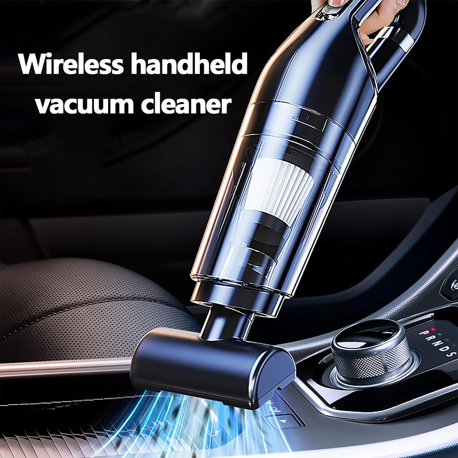 VELPEN Handheld Vacuum, 45Kpa Car Vacuum Cleaner High Power, 4-in-1 Mini Dust Buster Vac with Duster Crevice, HEPA Filter, Rechargeable USB, Max 70 Min Runtime