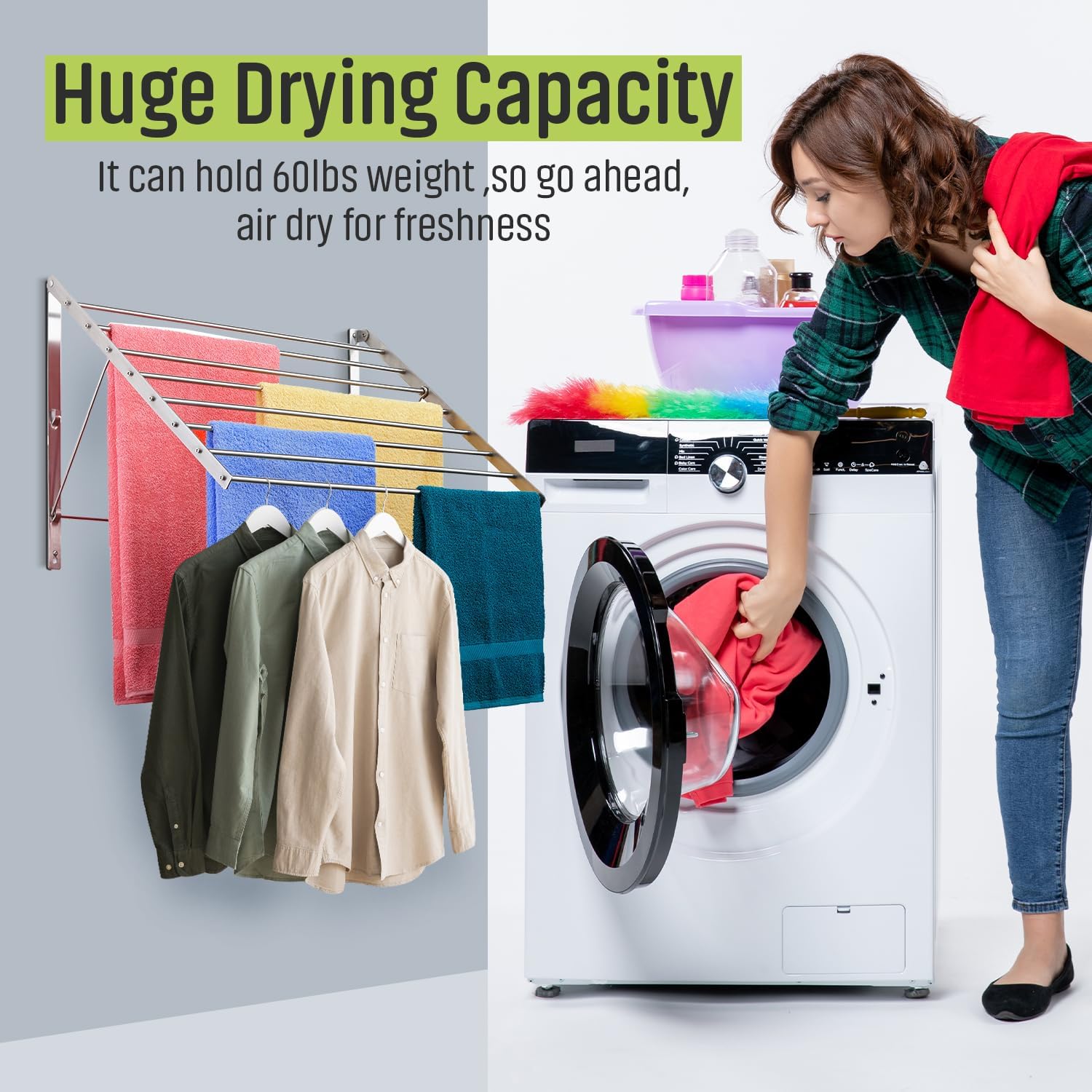 Smartsome | Wall Mounted | Clothes Drying Rack| 22