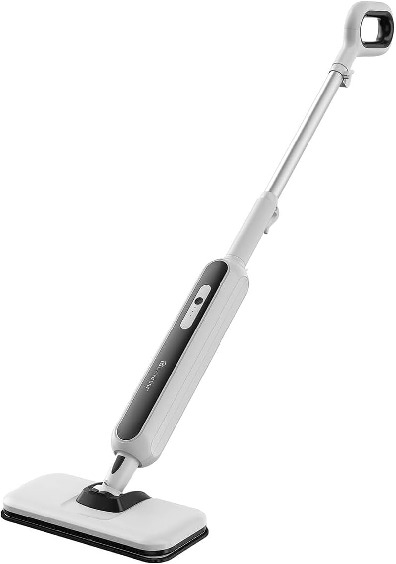LivingSURE Scrubber & Steam Mop, Multi-Purpose Floor and Surface Cleaner with Handheld Steamer, 3 Settings, Swivel Head, and Accessories