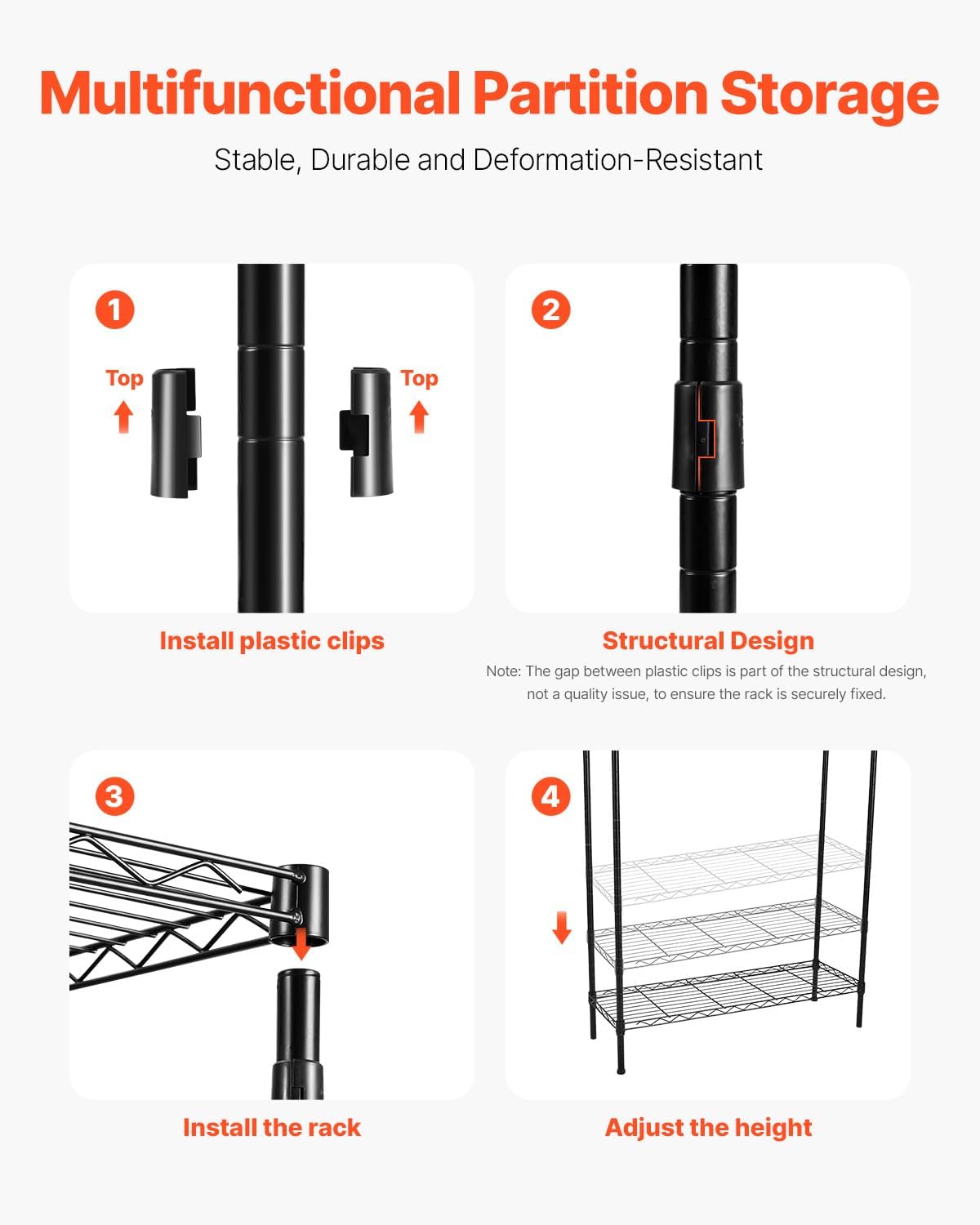 VEVOR Over The Washer and Dryer Storage Shelf, 3 Tier Laundry Room Drying Rack with Hanger Rod and Hooks, Adjustable Over Washer and Dryer Shelves, Laundry Room Shelf Storage Space Saver, Black