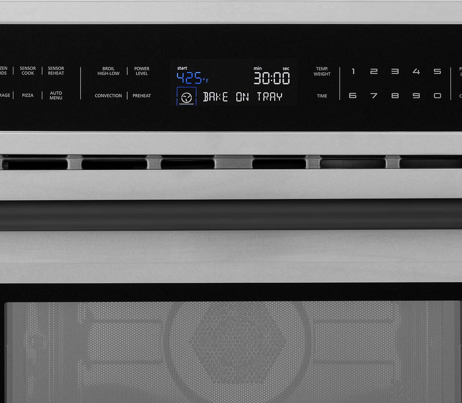 ZLINE Autograph Edition 30” 1.6 cu ft. Built-in Convection Microwave Oven in Stainless Steel and Matte Black Accents