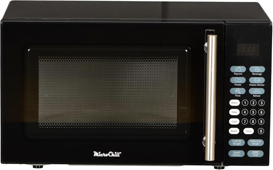 0.7 cu. ft. MicroChill Microwave, Black Exterior, White Interior. Medium Microwave - 10.38
