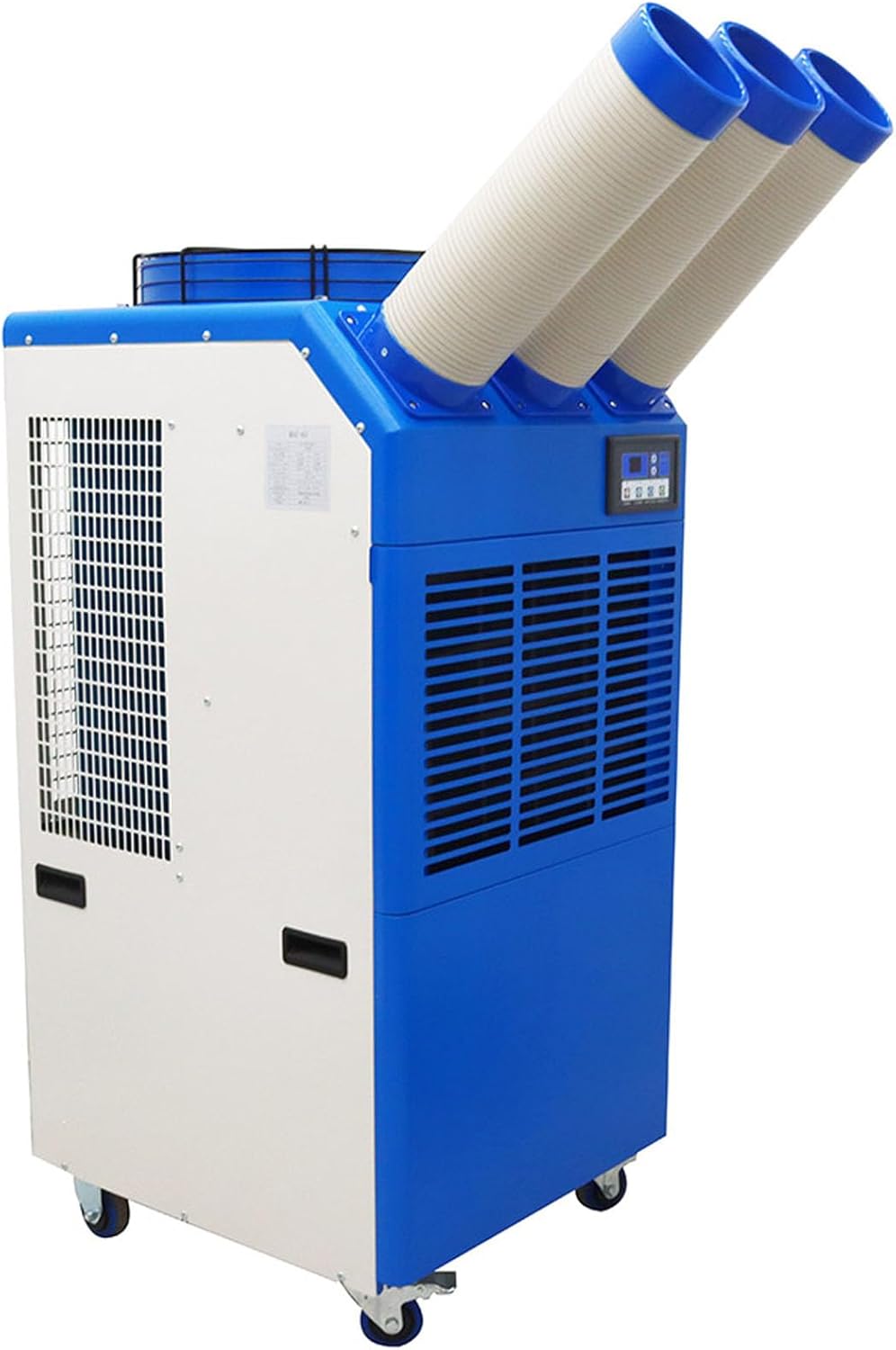 220V Industrial Air Conditioner Outdoor Air Conditioning Fan Equipment Three Tube 910m³/h Blue