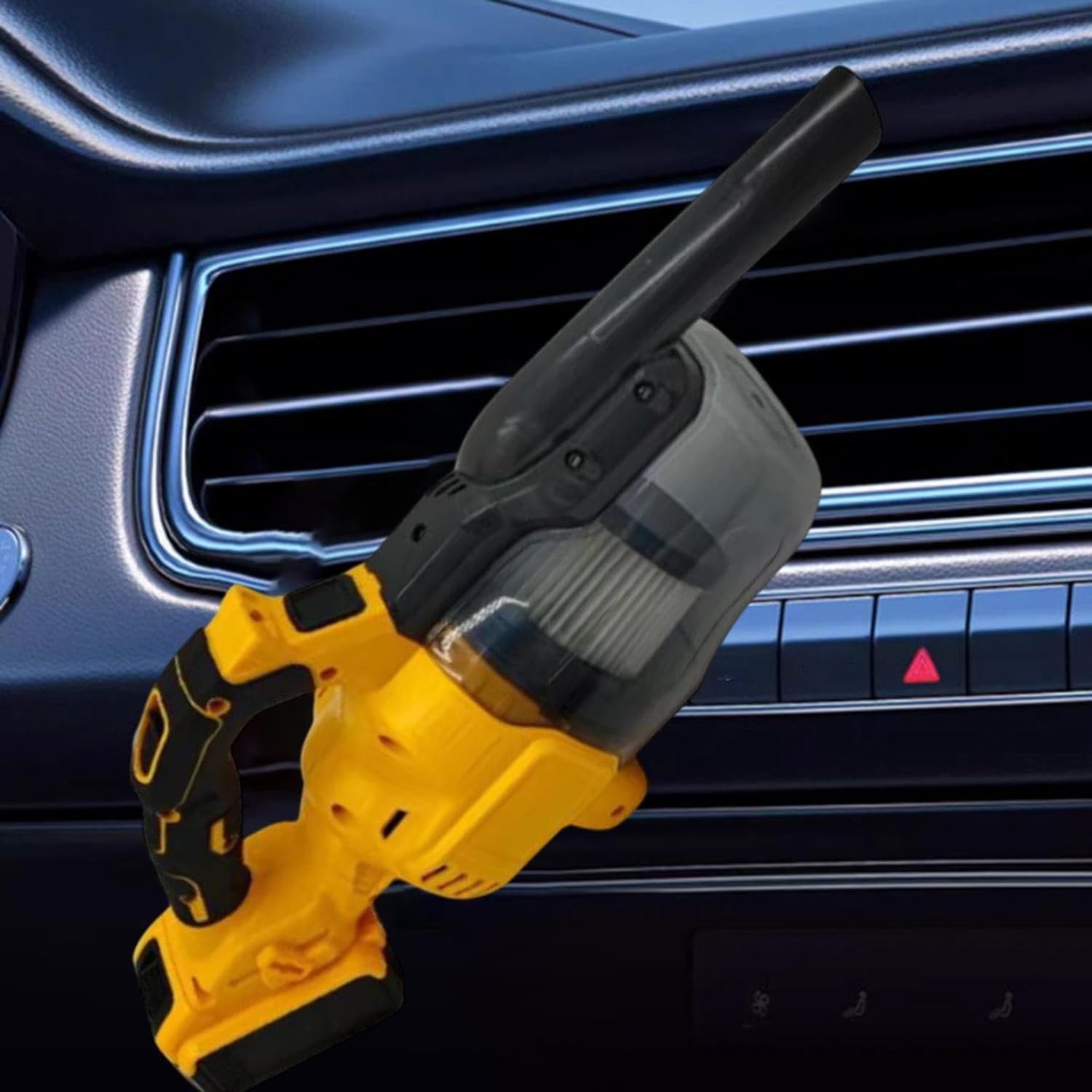 Portable Vacuum Cleaner for Home and Car with Strong Suction, Yellow