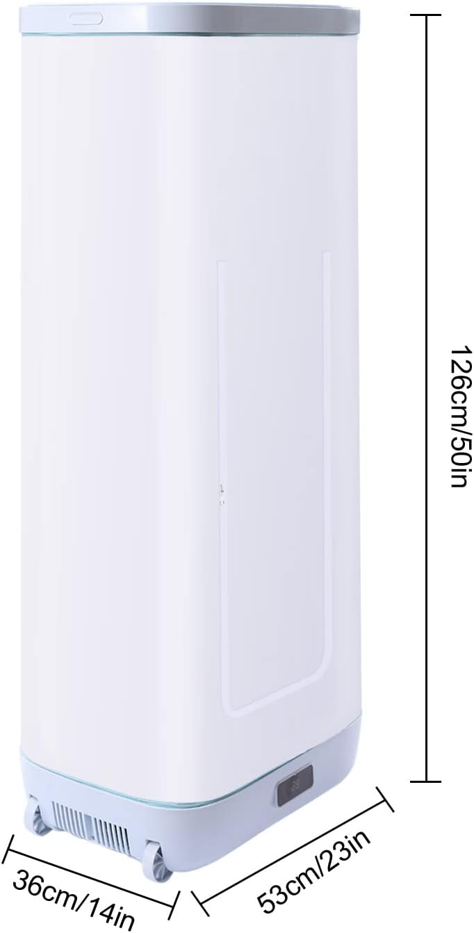 Portable Clothes Dryer, 850W Multifunction Folding Dryer for Apartment RV Travel Household Bedroom Quick Drying Wardrobe Cabine Machine Temperature 149℉ Time Adjustable