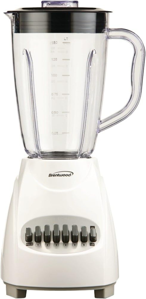 BRENTWOOD JB-220W 12-Speed Blender with Plastic Jar (White) electronic consumer