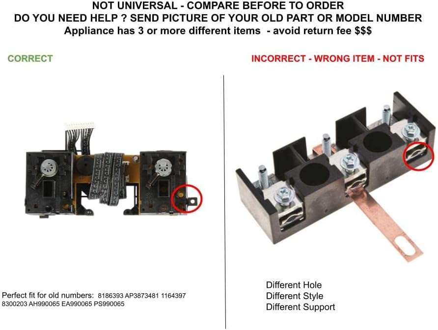 GLOB PRO SOLUTIONS Compatible with Kitchen Aid Oven Control 8186393 1164397, 8300203, AH990065, EA990065