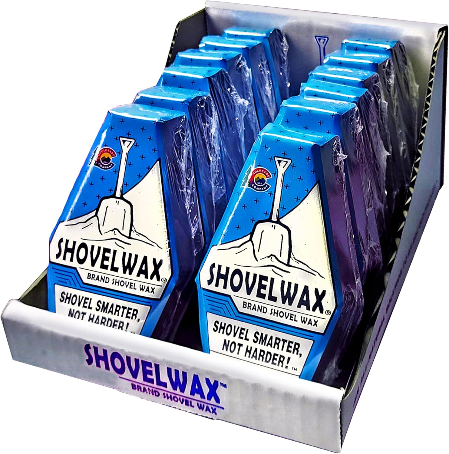 12 Pack of Shovelwax™ Brand Shovel Wax. The All-Natural Solution to Snow Sticking to Snow Shovels. 120g x12