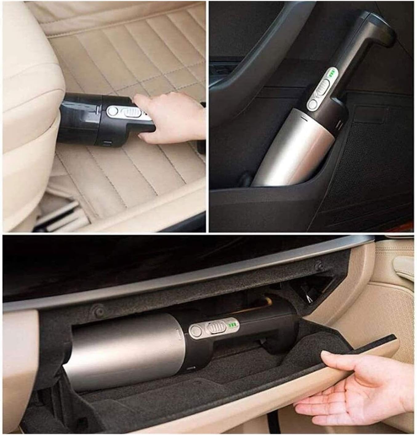 Handheld Vacuum Car Vacuum Cleaner 4KPA Suction Hand Vacuum Portable Quick Charge Wet/Dry Handheld Vacuum Mini Vacuum for Home and Car