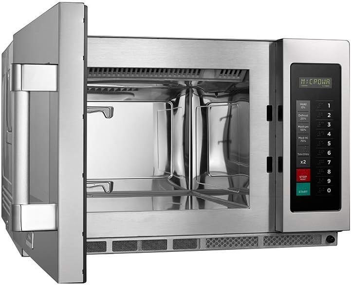 MIDEA Equipment 1834G1A Commercial Microwave, 1800 Watts, Stainless Steel