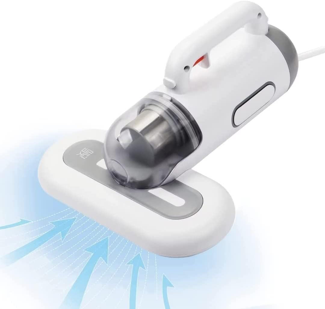 Portable Mattress Vacuum Cleaner 400W Professional Bed Vacuum Cleaner Corded High Frequency Double Beat 15Kpa Powerful Suction Handheld Vacuum for Bed Mattress Pillow Sheet Sofa Vacuum Cleaning