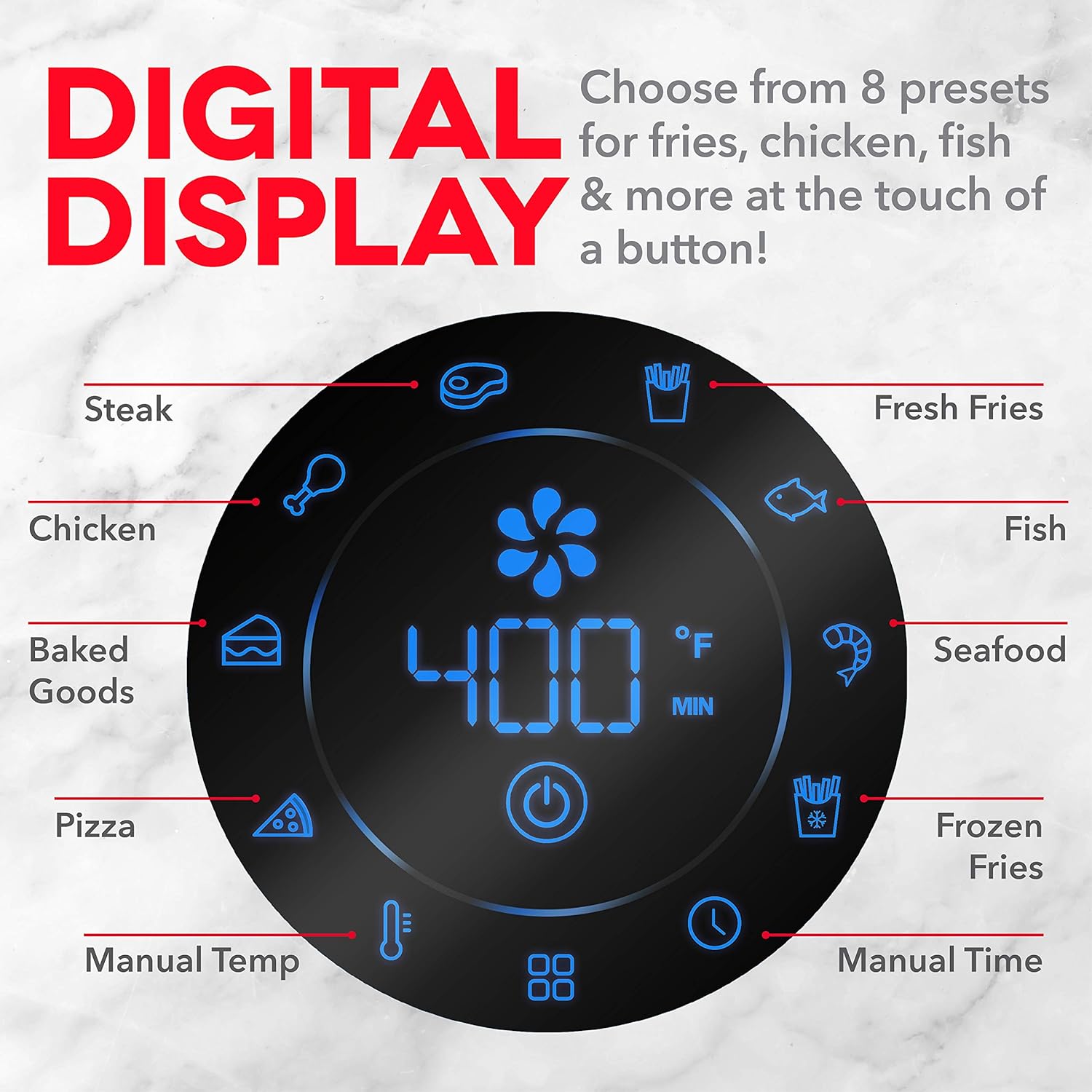 Dash DMAF360GBAQ02 Aircrisp® Pro Digital Air Fryer + Oven Cooker with Digital Display + 8 Presets, Temperature Control, Non Stick Fry Basket, Recipe Guide + Auto Shut Off Feature, 3qt, Aqua