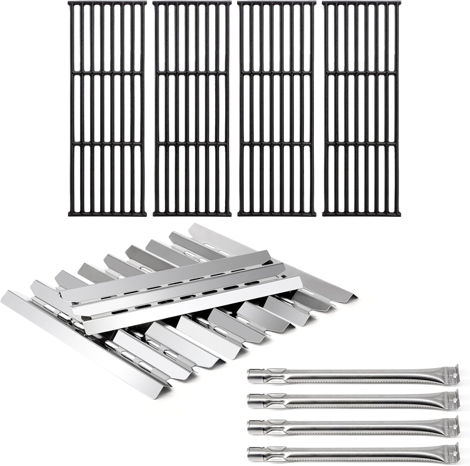 Adviace Grill Replacement Parts for Broil-Mate 7120-64, Huntington Rebel 6020-64 6023-89 Gas Grills, Grill Grates & Heat Plates & Grill Burners for Broil-Mate Gas Grill