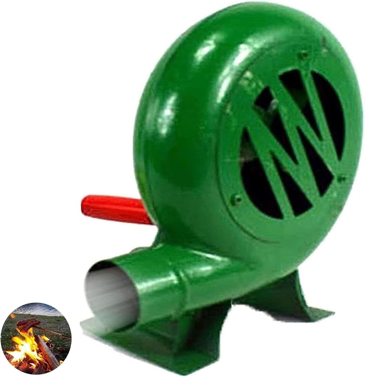 Hand Crank Blacksmith Forge Blower Manual Fan Blower Charcoal Starter Flame Exciter For Fireplace/outdoor Cooking Tool(Size:300W,Color:One Color)