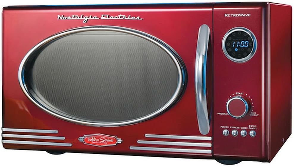 Adds a Nostalgic Touch to your Kitchen, Retro Microwave Oven, Dimensions: 19 inches long x 14 inches wide x 11 inches high