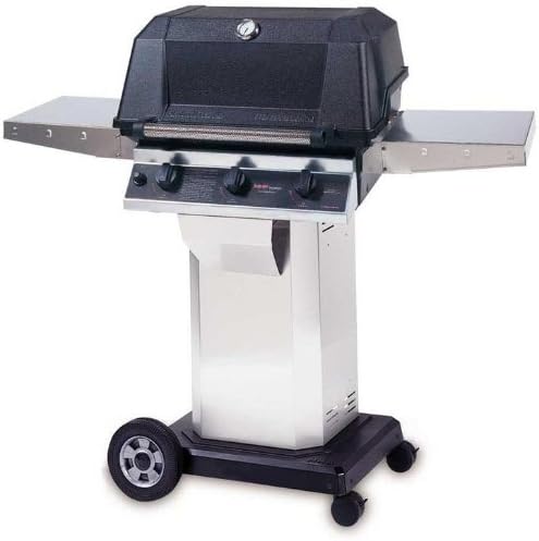 Mhp Gas Grills W3g4dd Propane Gas Grill W/ Searmagic Grids On Stainless Cart