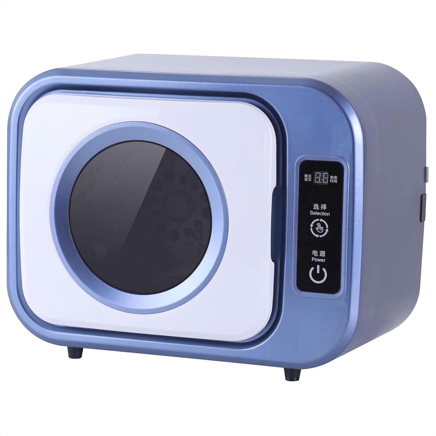 Portabl Tumble Dryer, Electric Clothes Dryer, 3 Gear Adjustment, 3D Quick Drying In 30 Minutes, Dry Clothes Capacity 1kg, with Stainless Steel Tub, for Apartment, Home, Dorm