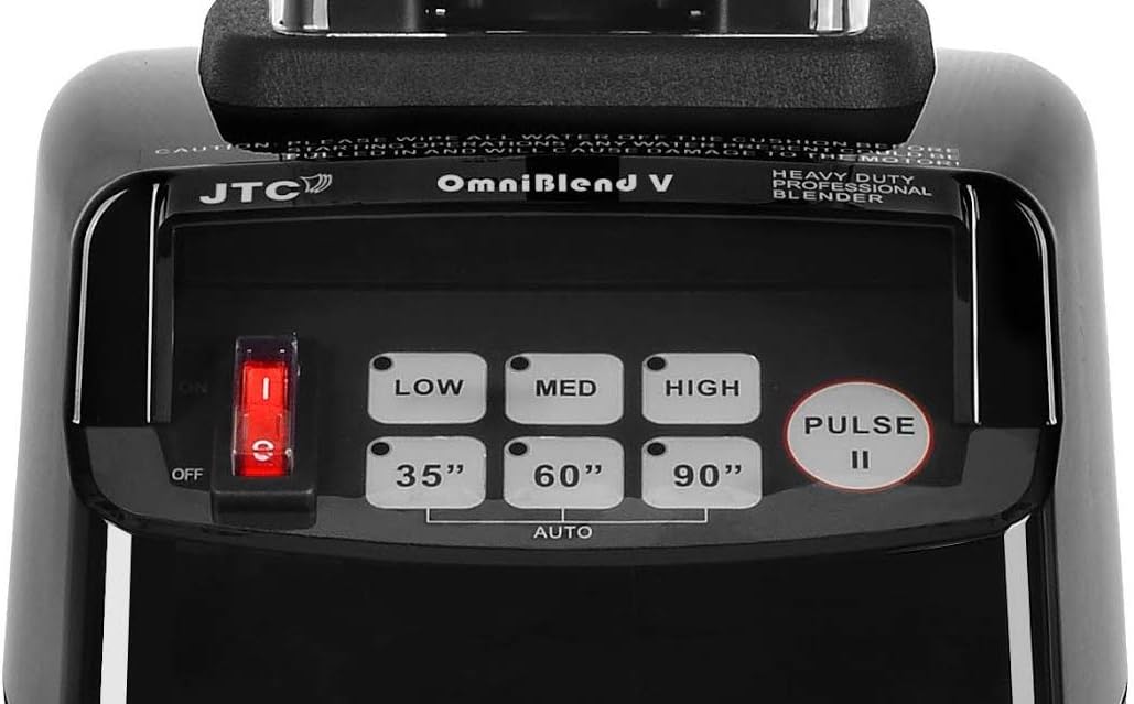 OmniBlend Omni-Q2 Commercial Blender with Built-in Full Sound Enclosure Shield for the Professional Kitchen, Quiet Heavy Duty 3-Speed, Self-Cleaning, Multifunctional 2-in-1 Wet Dry, 1.5 Liter Jar