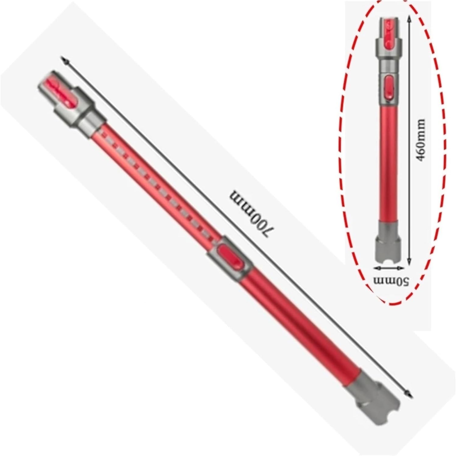 Cordless Stick Vacuum Cleaner, Extension Rod, Compatible with Dyson V7 V8 V10 V11 V15 Release Handheld Wand Tube Replacement