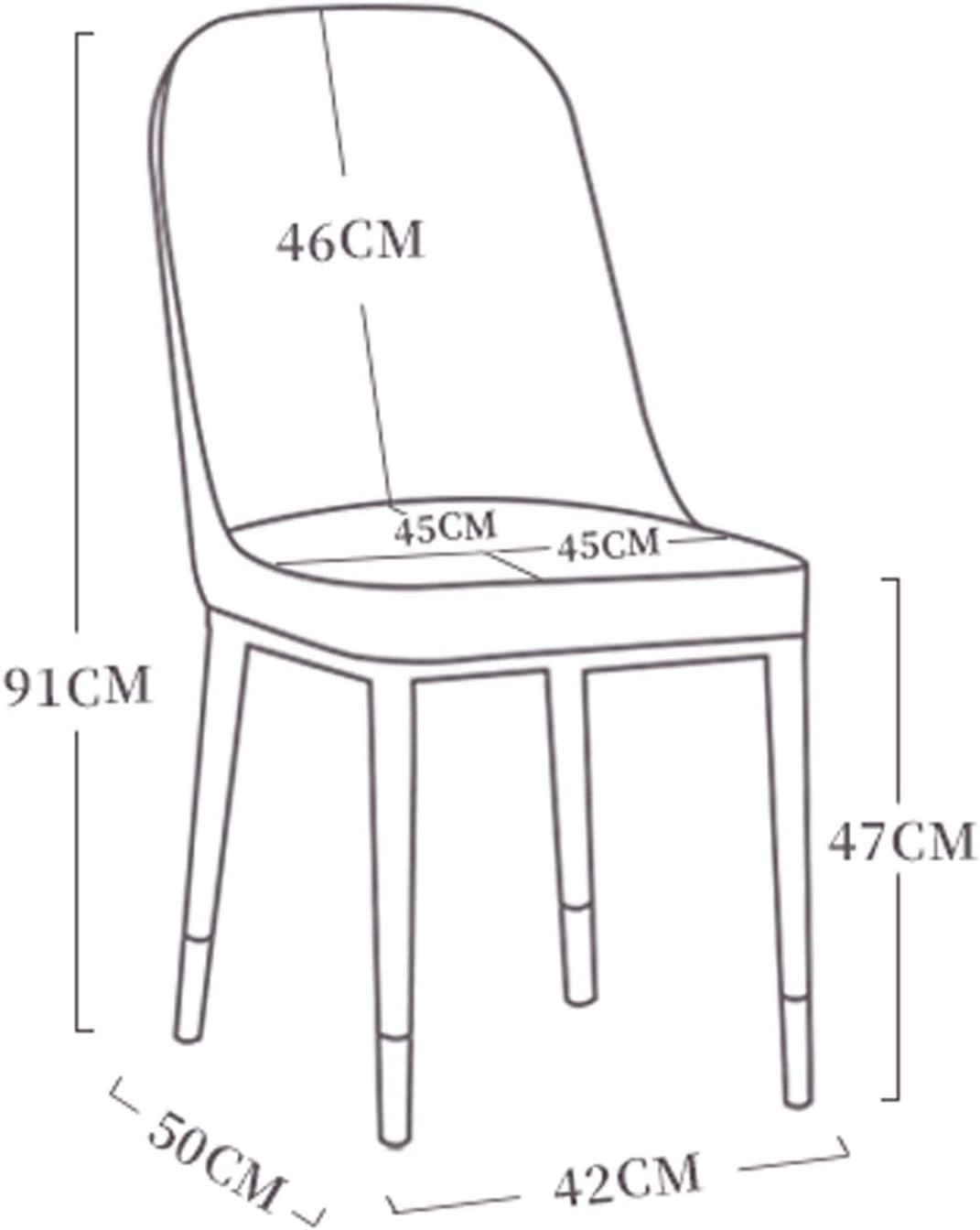 Modern Kitchen Dining Room Chairs Modern Simplicity Matte Suede Leather Backrest Dining Chair for Office Lounge Kitchen Bedroom (Color : Red)