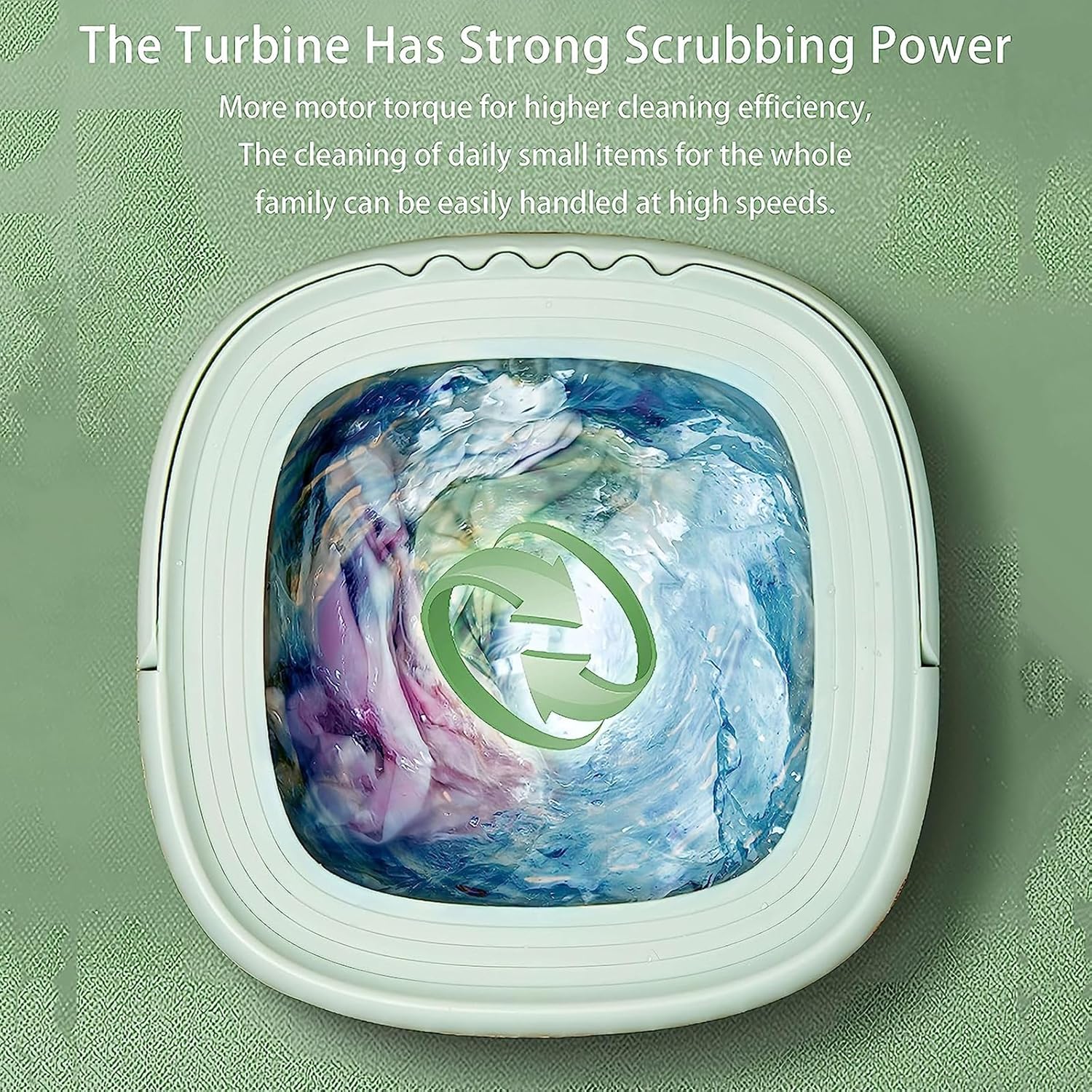 Portable Washing Machine,Folding Mini Washing Machine Sterilization Drying Washing Machine for Baby Clothes, Underwear or Small Items, Apartment, Dorm, Camping, RV Travel Laundry,Orange