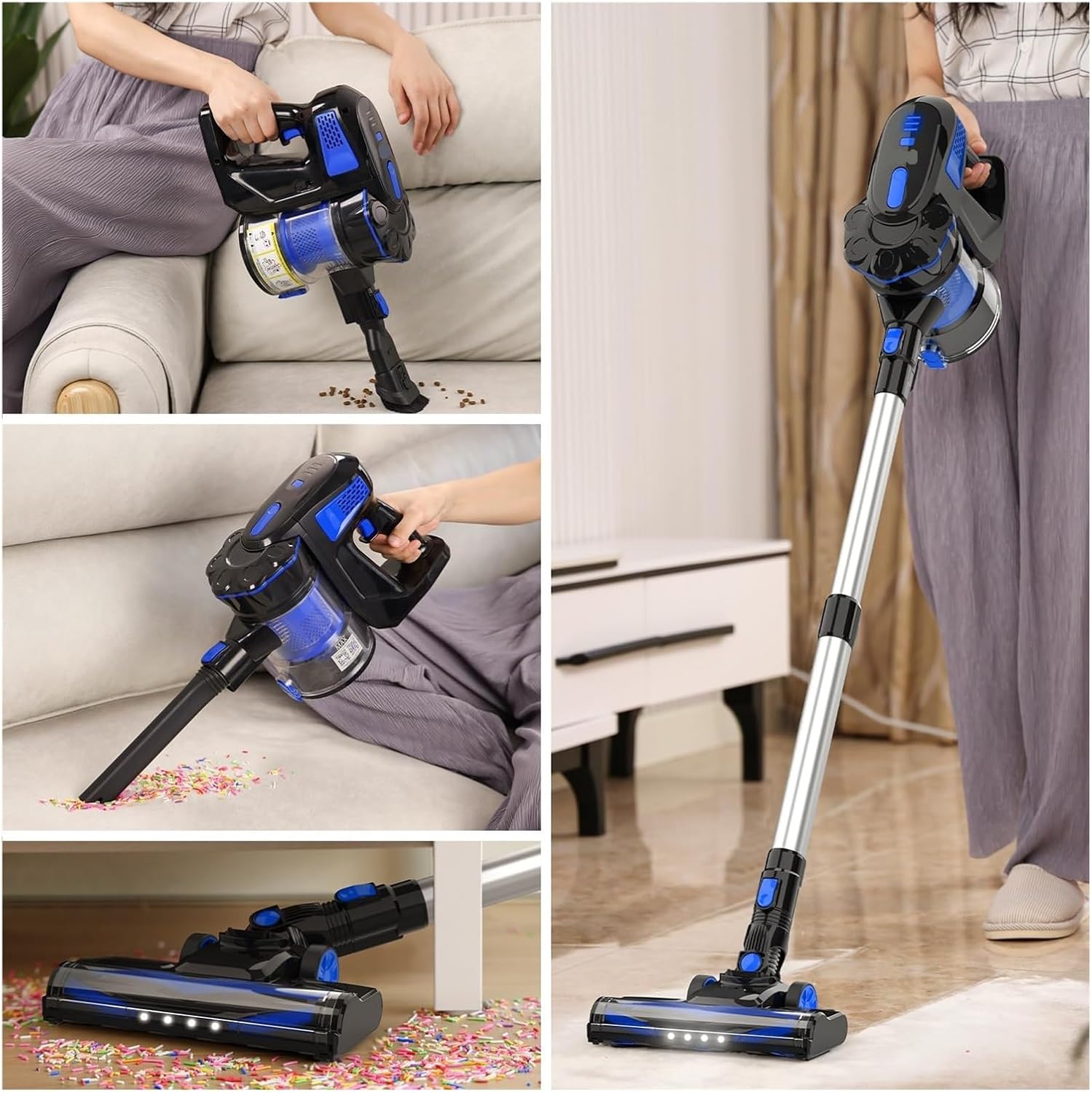 V770 Cordless Vacuum Cleaner | 6-in-1 Lightweight Stick | Compatible with INSE V770, Up to 45min Runtime | for Home Multi-Surface Cleaning​