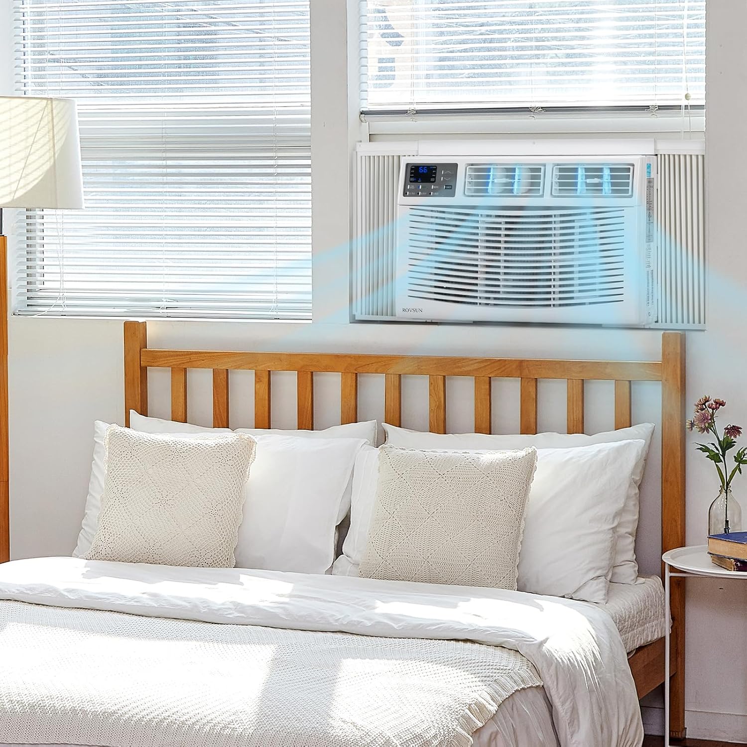 ROVSUN 23200 BTU Air Conditioner Window Unit with Heat, 4-in-1 Window AC Unit Cooler, Heater, Dehumidifier & Fan with Timer, Remote Control & Installation Kit for Rooms up to 1500 Sq. Ft, 208/230V