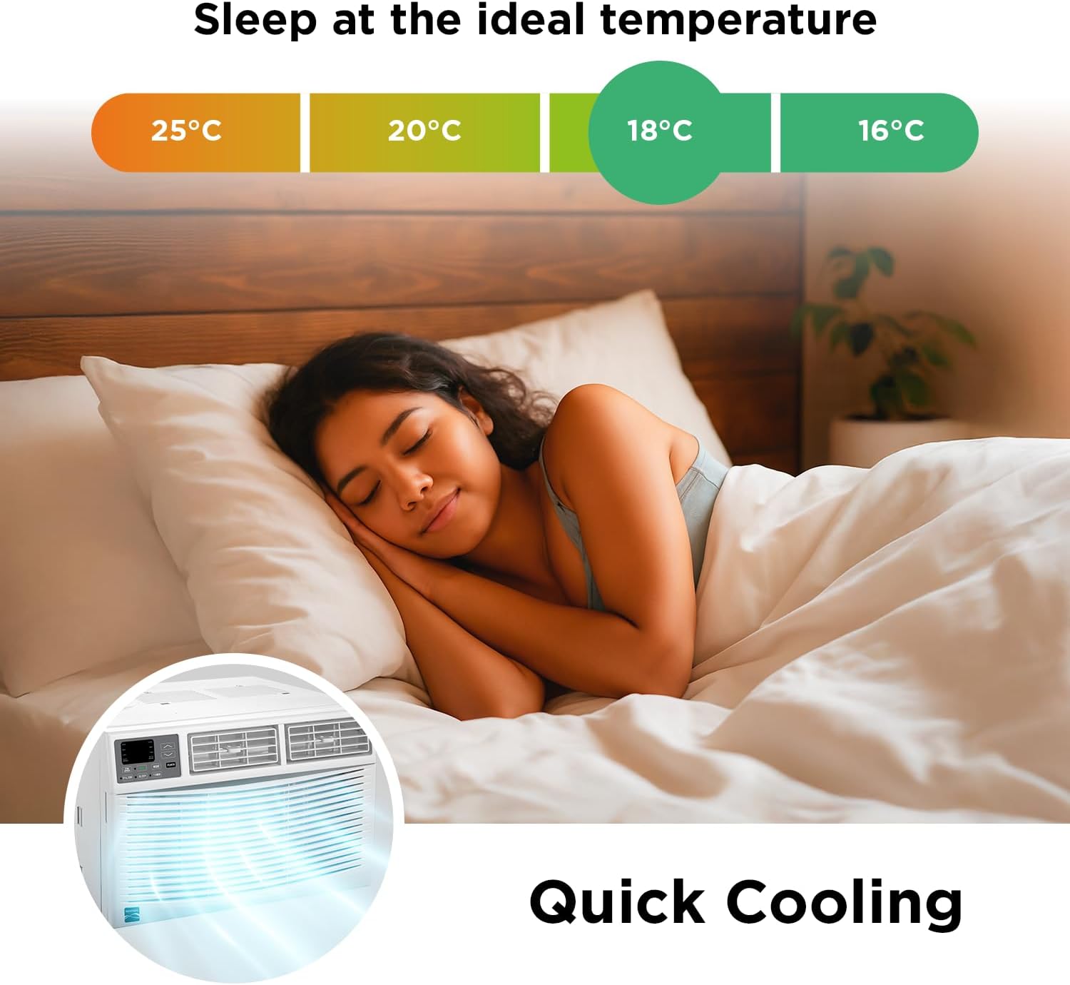 Kenmore KM10K-R 10,000 BTU Window Air Conditioner for Large Rooms up to 450 Sq. Ft. – Quiet Cooling, Remote Control, Easy Install, Energy Efficient, Digital Display, 3 Fan Speeds, Washable Filter