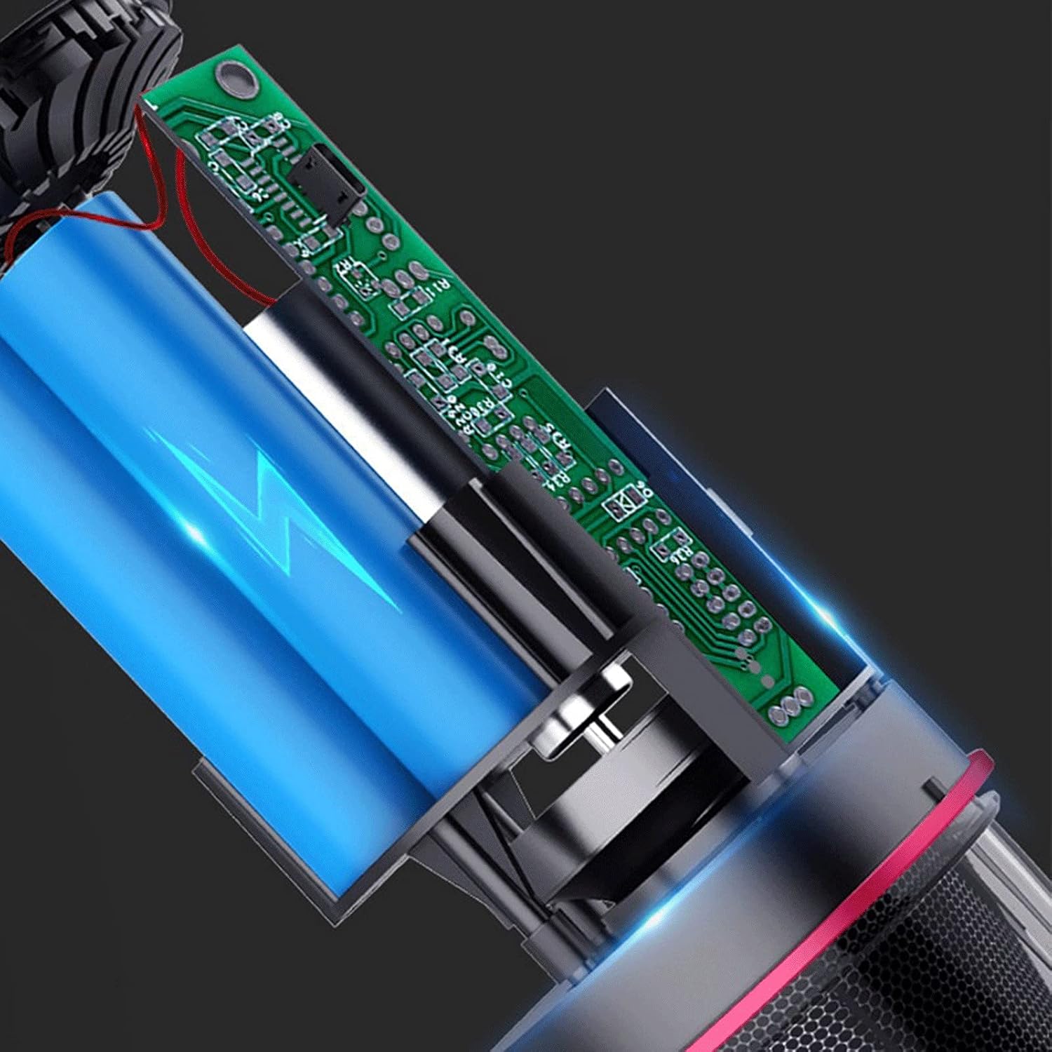 Vacuum Cleaners Vacuum Cleaner Portable Handheld Suction Low Noise Vacuum for Car Cleaner (Color : White) (White)