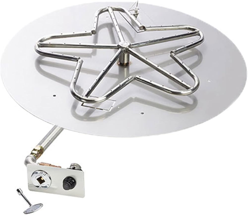 HPC Fire Push Button Spark Ignition Gas Fire Pit Kit (TOR-PENTA30FPK-NG), 30