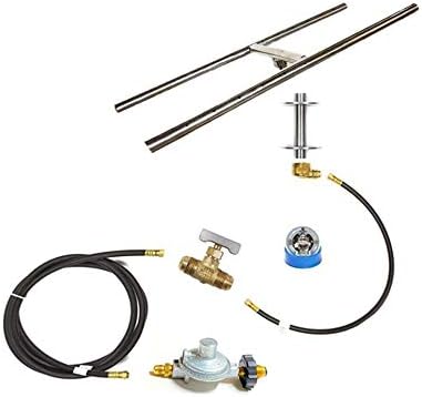 Universal Propane Gas Fire Pit Guts Replacement Kit & Burner Choice (40.00, 40 Inch H Burner)