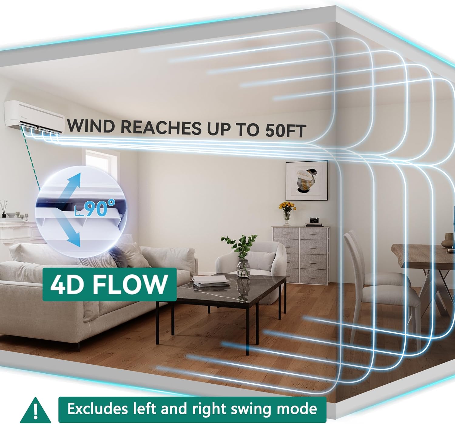 YITAHOME 12000 BTU Mini Split Air Conditioner Heat Pump System, Wifi Enabled 20 SEER2 115V Inverter Ductless AC Cool Up to 750 Sq. Ft, Compatible with Alexa, Complete Installation Kit, White