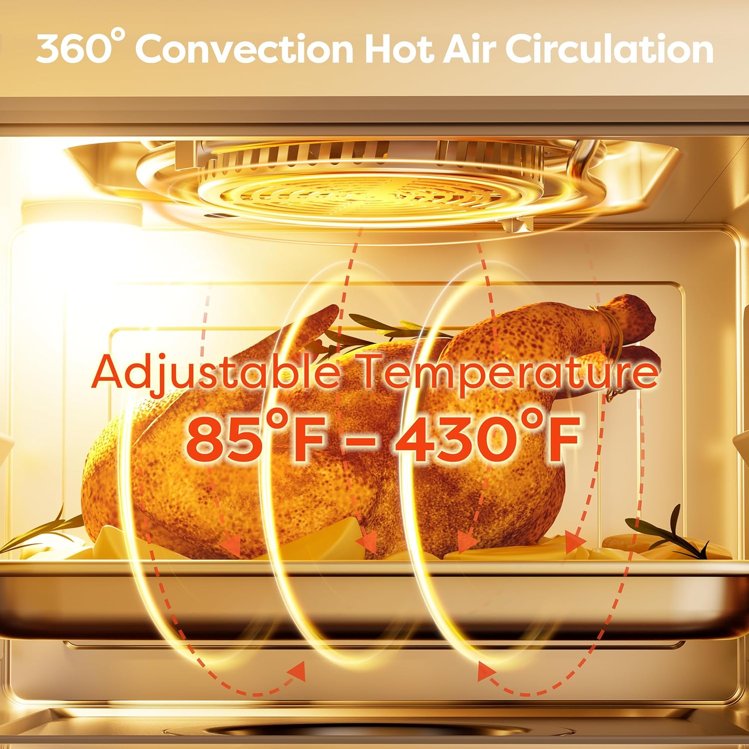 CIARRA 12-in-1 Countertop Steam Oven with Air Fryer, 25.4QT Steam Air Fryer Combo Nosh Oven Pro - Convection Toaster, Bake, Self-Clean, Dehydrate, Ferment, White