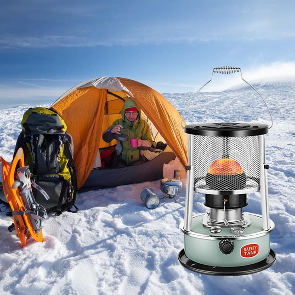 Heater Kerosene Heaters Convection Cooking Stove Emergency Tent Radiant Burner 360° Surround Heating Easy To Operate