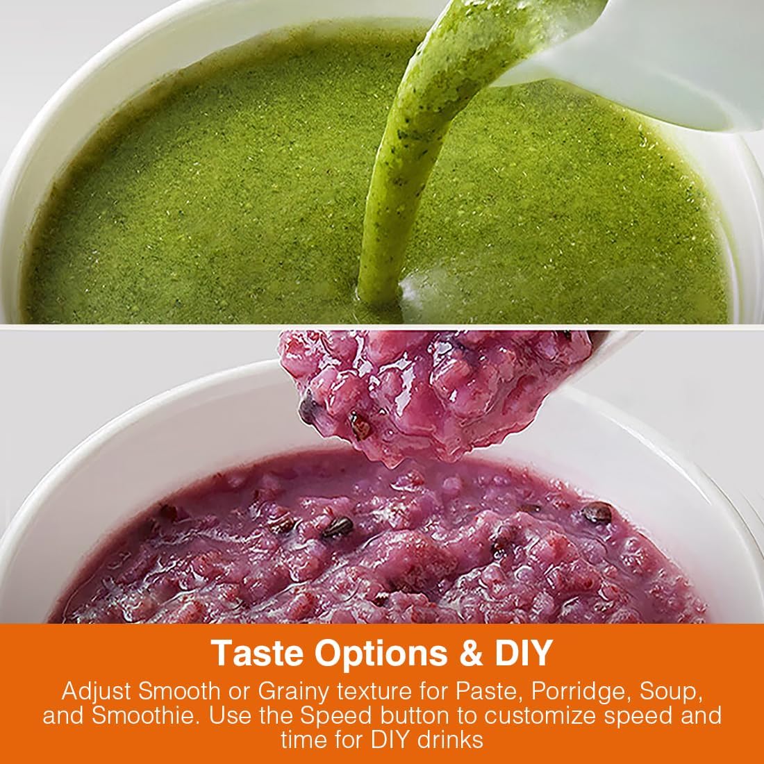 Joydeem Soymilk Maker Machine, Heated Blender with Grind Cup, Low Noise Variable Frequency Brushless Motor, 1.75L Capacity, Black, JD-B1Pro