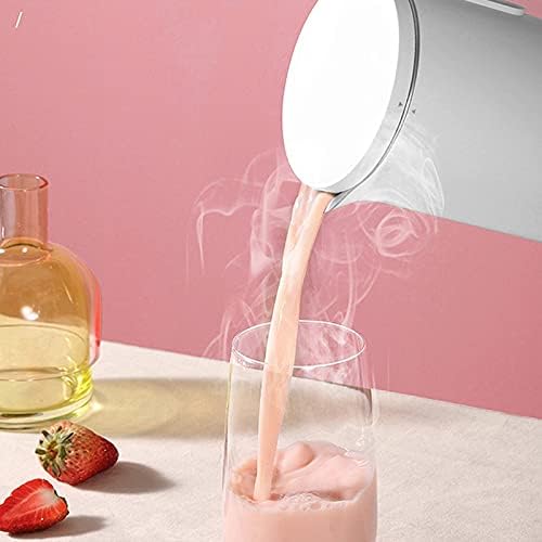 Soymilk Machine Automatic Heating Soyabean Milk Maker Filter-Free Non-Drip Spout Reservation Soy Beans Milk Juicer Grain(Black)