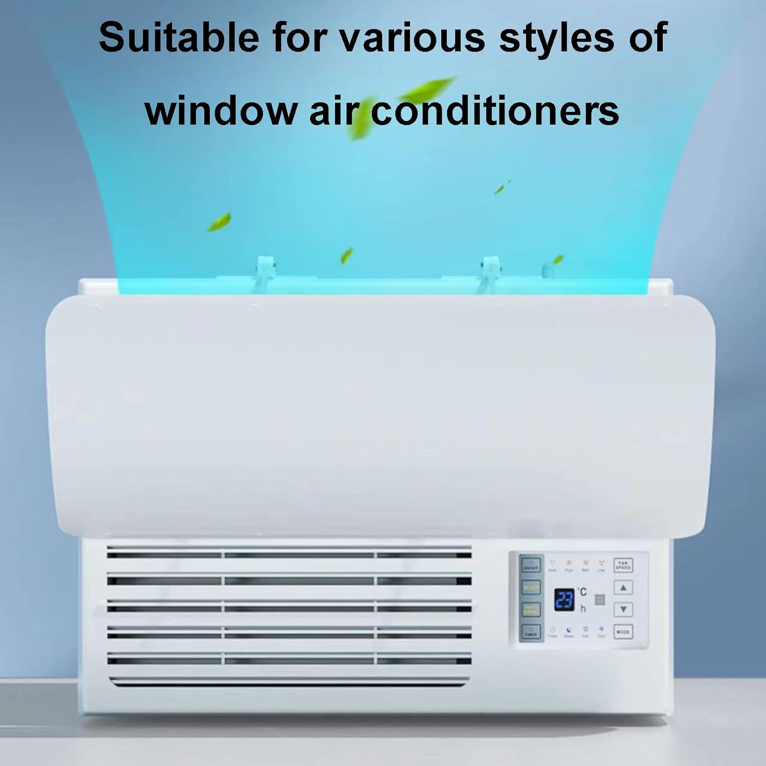 Window Ac Unit Air Deflector,Air Conditioner Wind Deflector,Ac Vent Deflector,Could Be Cut Freely,Fits Most Window Air Conditioners