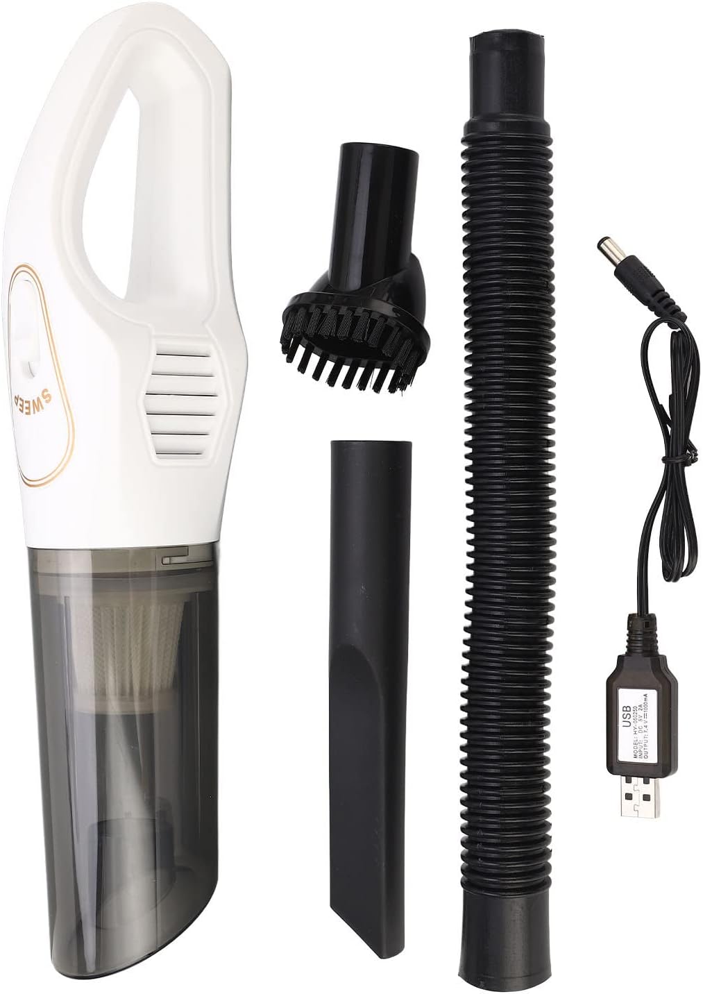 Handheld Vacuum 120W 10000PA USB Rechargeable Cordless Portable Vacuum Cleaner Runs Quietly for Car Stairs Carpet Kitchen