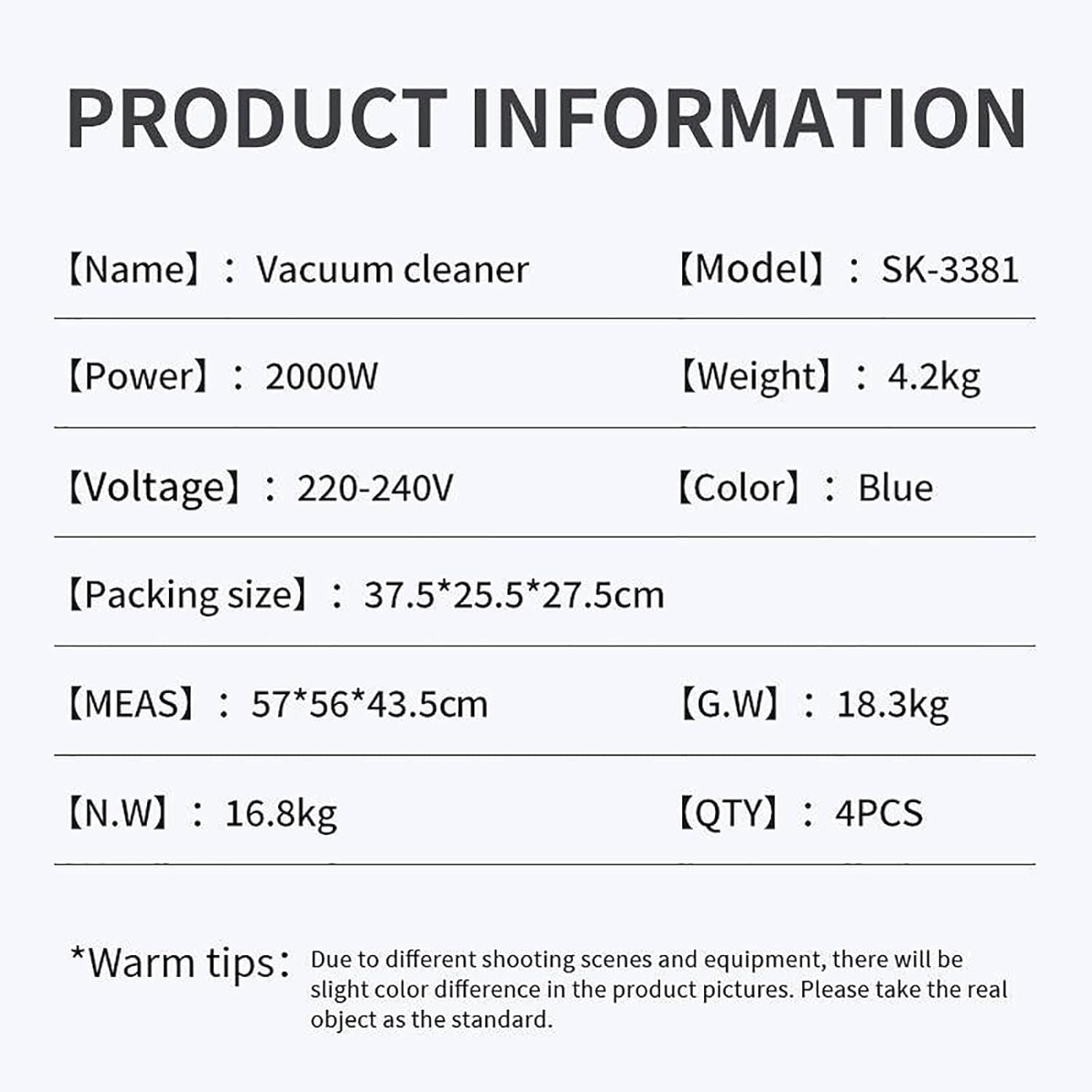 Bagless Cylinder Vacuum Corded Vacuum Cleaner