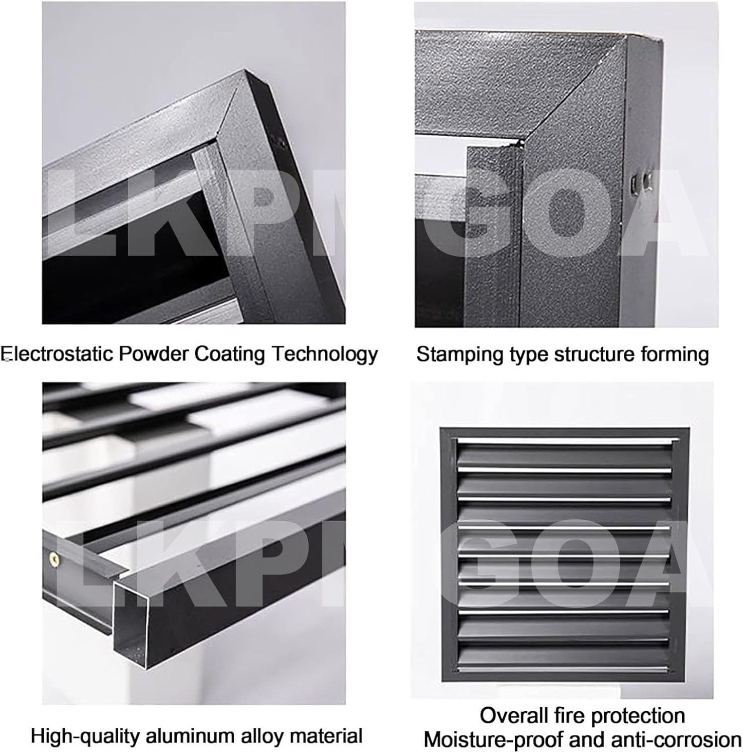 Aluminum Air Conditioner Fence with Top Cover, Outdoor Air Conditioner Fence, Theft Prevention, Noise Reduction(Gray,110cm)