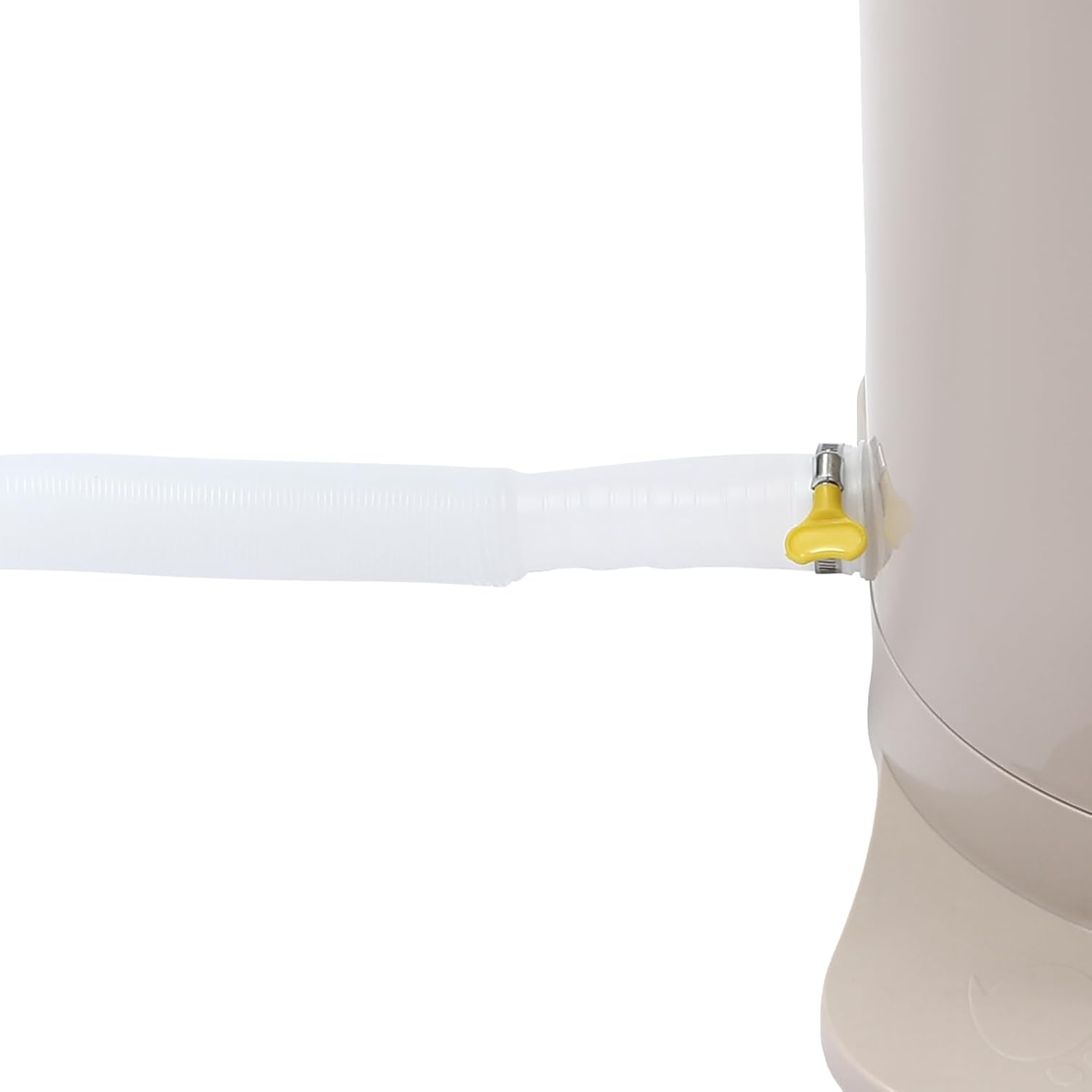 Manual Clothes Dehydrator 12L/3.17 Gal, Portable Spinner Dryer Extractor ith 4.9ft Drain Hose Manual Spin Dryer for Apartment, Dorm, RV, and Home Use (Apricot)